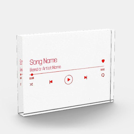 Anpassbare Musik Fotoblock (Links)