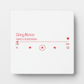 Anpassbare Musik Fotoplatte (Vorderseite)