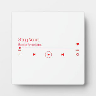 Anpassbare Musik Fotoplatte