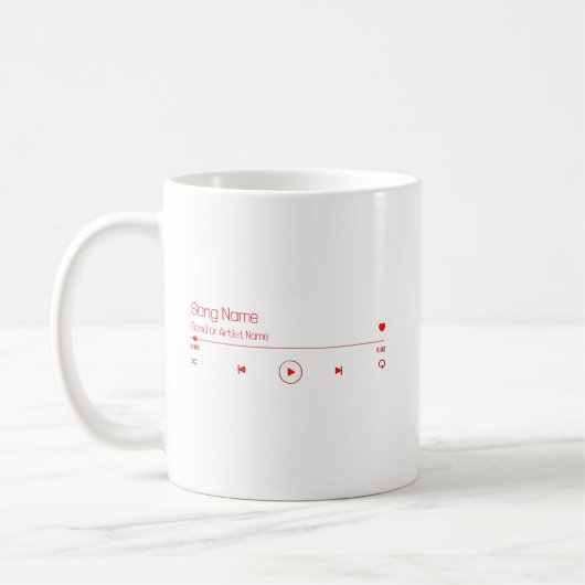 Anpassbare Musik Kaffeetasse (Links)