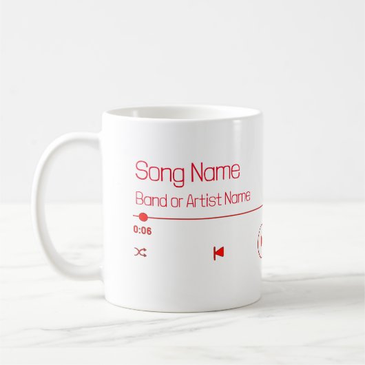 Anpassbare Musik Kaffeetasse (Links)