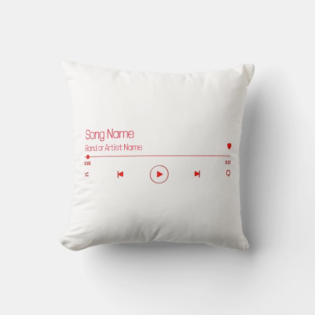Anpassbare Musik Kissen (Vorderseite)