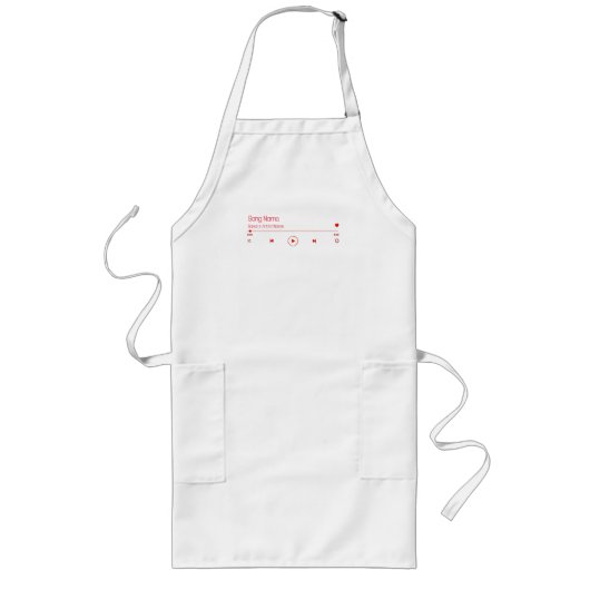Anpassbare Musik Lange Schürze (Vorne)