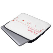 Anpassbare Musik Laptopschutzhülle (Vorne Knopf)