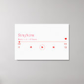 Anpassbare Musik Leinwanddruck (Vorderseite)