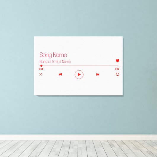 Anpassbare Musik Leinwanddruck (Insitu (Holzboden))