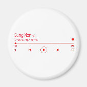 Anpassbare Musik Magnet (Vorne)