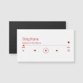 Anpassbare Musik Magnetkarte (Vorne/Hinten)