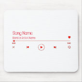 Anpassbare Musik Mousepad (Vorne)