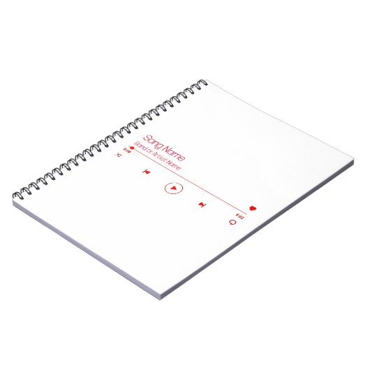 Anpassbare Musik Notizblock (Linke Seite)