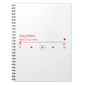 Anpassbare Musik Notizblock (Vorderseite)