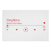 Anpassbare Musik Poster (Vorderseite)