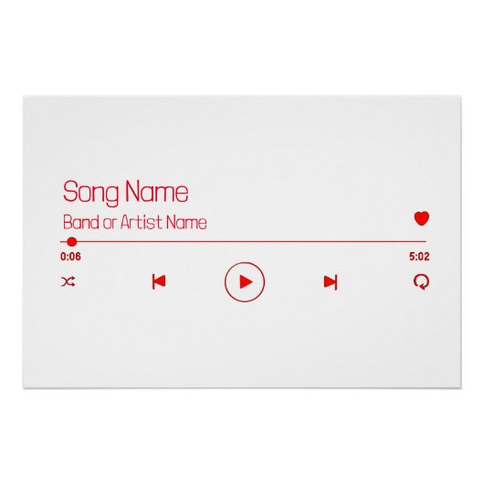 Anpassbare Musik Poster (Vorderseite)