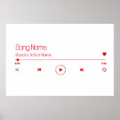 Anpassbare Musik Poster (Vorne)