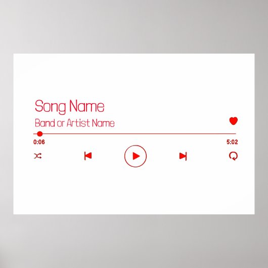 Anpassbare Musik Poster (Vorne)