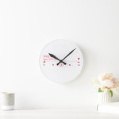 Anpassbare Musik Runde Wanduhr (Zuhause)