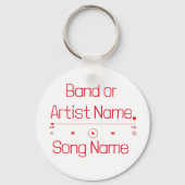 Anpassbare Musik Schlüsselanhänger (Vorderseite)