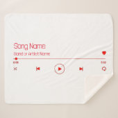 Anpassbare Musik Sherpadecke (Vorderseite (Horizontal))