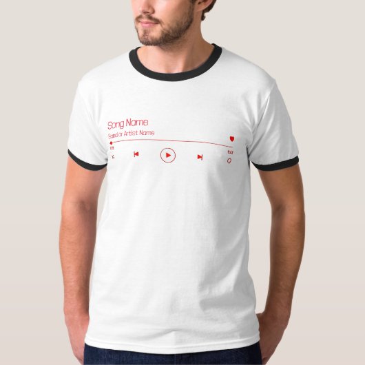 Anpassbare Musik T-Shirt (Vorderseite)