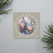 Anpassbare Mutter Tochter Taupe Frohe Weihnachten