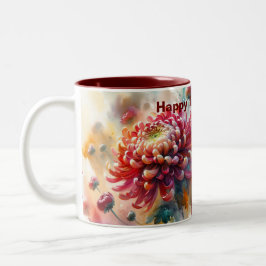 Anpassbare "Muttertag" Whimsical Floral Mama Zweifarbige Tasse
