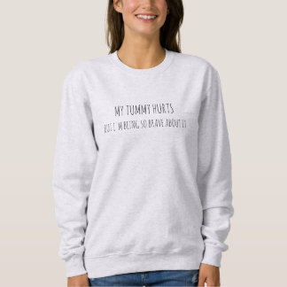 Anpassbare My Tummy Hurmy Hurds niedlich, einfach Sweatshirt