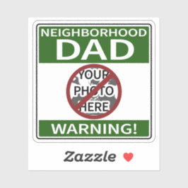 Anpassbare Nachbarschafts-Vater signieren Green X' Aufkleber