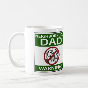 Anpassbare Nachbarschafts-Vater signieren Green X' Kaffeetasse