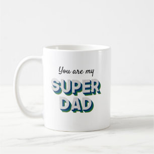 Anpassbare Nachricht für Superdad Kaffeetasse