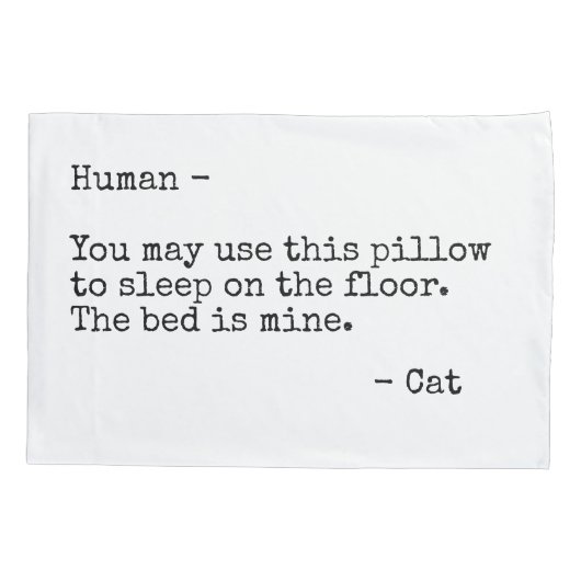 Anpassbare Nachricht vom Tier Kissenbezug (Rückseite)