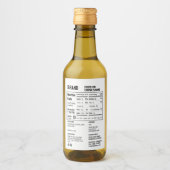 Anpassbare Nährwertangaben Inhaltsstoffe Lebensmit Weinetikett (Vorderseite)