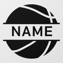 Anpassbare Name Basketball-Wanddekore
