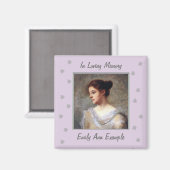 Anpassbare Name und Foto-Erinnerung Magnet (Vorderseite/Rückseite)