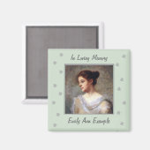 Anpassbare Name und Foto-Erinnerung Magnet (Vorderseite/Rückseite)