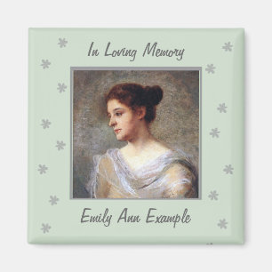 Anpassbare Name und Foto-Erinnerung Magnet