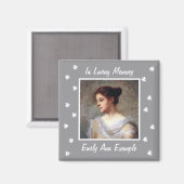 Anpassbare Name und Foto-Erinnerung Magnet (Vorderseite/Rückseite)