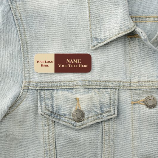 Anpassbare Name- und Titel-Abzeichen Namensschild (Beispiel)