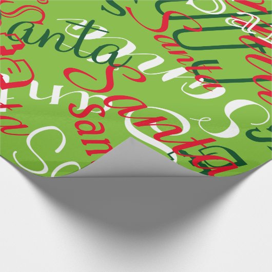 Anpassbare Namen Geschenkpapier (Ecke)