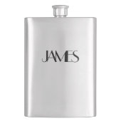 Anpassbare Namensflasche Flachmann (Vorderseite)