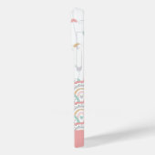 Anpassbare Namenspatchwork-Liebe Hearts Rainbows Case-Mate iPhone Hülle (Rückseite / Links)