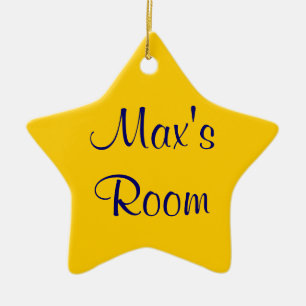 Anpassbare Namensverzierung Keramik Ornament