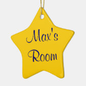 Anpassbare Namensverzierung Keramik Ornament (Links)