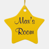 Anpassbare Namensverzierung Keramik Ornament (Hinten)