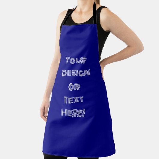 Anpassbare Navy Blue All-Over-Print-Schürze Schürze (InSitu)