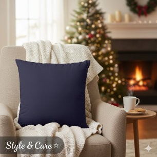Anpassbare Navy Blue einfach attraktiv Kissen