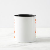 Anpassbare Neon Halloween - Orange Hexenhut Tasse (Zentrum)