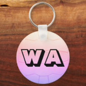 Anpassbare Netball-Positionen Ball Print Design Schlüsselanhänger (Vorderseite)