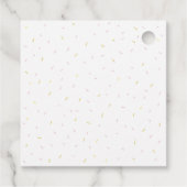 Anpassbare Niedliche Aquamarine Monster Geschenkanhänger (Rückseite)