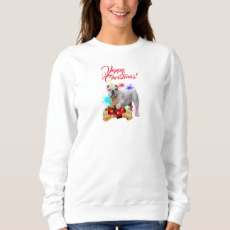 Anpassbare Niedliche Britische Bulldog Yappy Weihn Sweatshirt