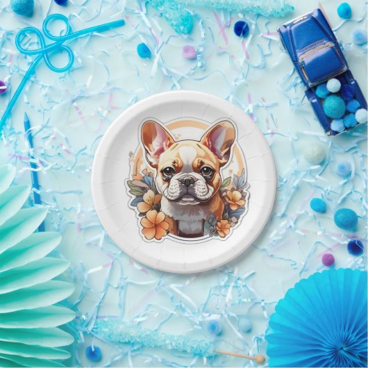 Anpassbare Niedliche Franchie Pappteller (Party)